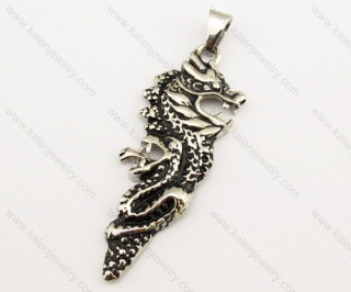 Stainless Steel Dragon Pendant - KJP051008