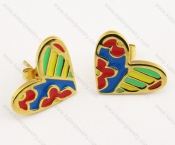 Stainless Steel Cartoon Earrings - KJE160008