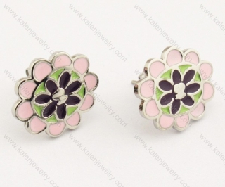 Stainless Steel Cartoon Earrings - KJE160012