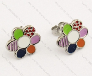 Stainless Steel Cartoon Earrings - KJE160013