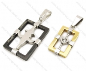 Stainless Steel Couple Pendants - KJP140003