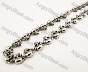 Stainless Steel Casting Skull Necklaces - KJN170005