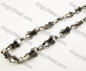 Stainless Steel Casting Eagle Claw Necklace - KJN170011