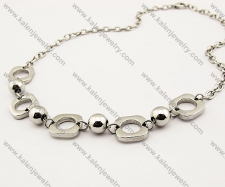 Stainless Steel Stamping Necklaces - KJN130014