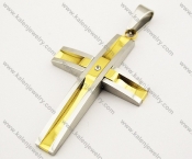 Gold Cross Pendants Inlay Zircon- KJP190052