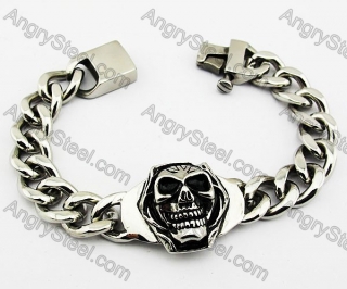 Stainless Steel Casting Heavy Metal Skull Bracelets - KJB170021