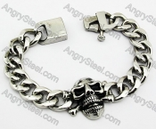 Fashion Jewelry Stainless Steel Casting Heavy Metal Skull Bracelets - KJB170022