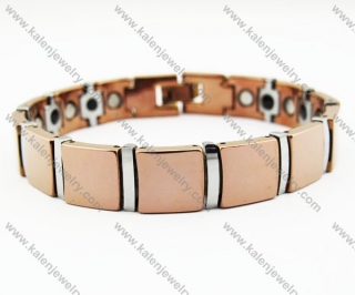 One of a kind Rose Gold Tungsten Bracelet for Gentlemen - KJB270023