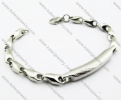 225 × 8mm  Cheap Stainless Steel Casting Bracelets - KJB150012