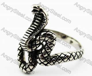 Vintage Stainless Steel Casting Cobra Ring - KJR010091