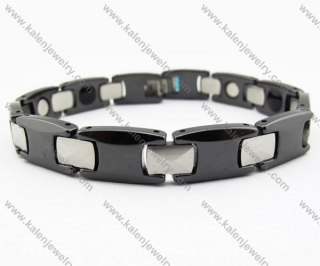 Black Ceramic and Tungsten Bracelets - KJB270087