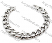 Stainless Steel Biker Bracelet For Men - KJB200050