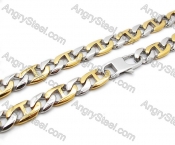 Stainless Steel Gold Plating Necklaces - KJN200037