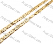 Stainless Steel Gold Plating Necklaces - KJN200046