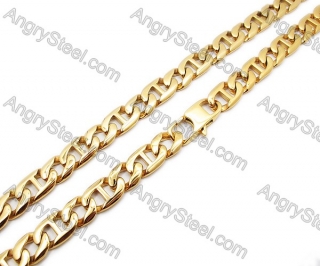 Stainless Steel Gold Plating Necklaces - KJN200051