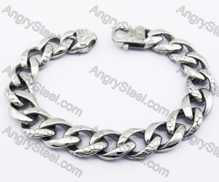 Stainless Steel Biker Bracelet For Men - KJB200077