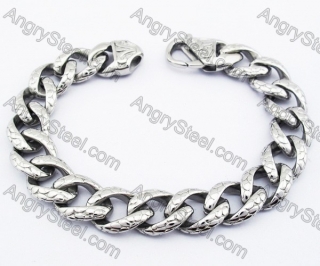 Stainless Steel Biker Bracelet For Men - KJB200078