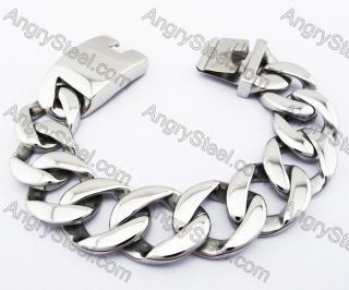 Stainless Steel Big & Heavy 316L Bracelet For Men - KJB200079