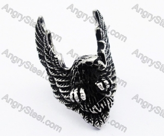 Stainless Steel Eagle Ring - KJR010101