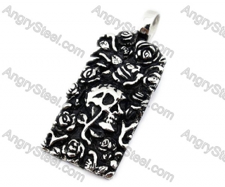 Stainless Steel Skull Pendants - KJP010073