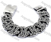 Big & Heavy 316L Stainless Steel Bracelet Wholesale - KJB200081