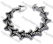 Stainless Steel Biker Bracelet For Men - KJB200082