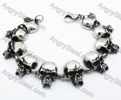 Stainless Steel Skull Bracelet - KJB170055