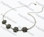 Stainless Steel Rose Necklaces - KJN170018