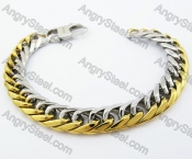 Stainless Steel Gold Plating Bracelets - KJB100036