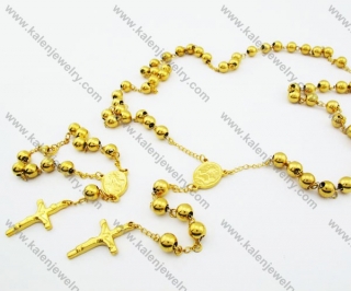 316L Stainless Steel Rosaries Jewelry Sets - KJS100003