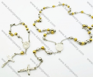 316L Stainless Steel Rosaries Jewelry Sets - KJS100004