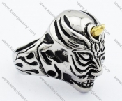 Stainless Steel Unicorn Monster Ring - KJR090285