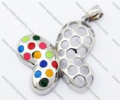 Stainless Steel Colourful Pendant - KJP090403