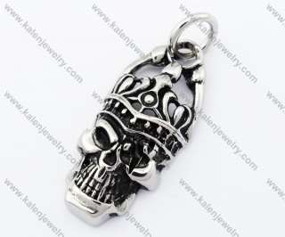 Stainless Steel Queen/King Skull Pendant - KJP090429