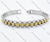 Stainless Steel Gold Plating Watch Chain Bracelet - KJB190002