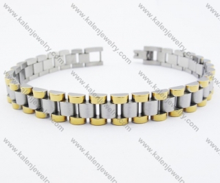 Stainless Steel Gold Watch Chain Bracelet - KJB190003