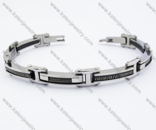 Stainless Steel Black Plating & Wire Bracelet - KJB190038