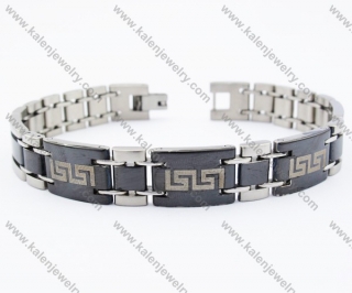 Stainless Steel Black Plating Bracelet - KJB190039