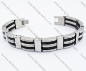 Stainless Steel Rubber Bracelet - KJB190048