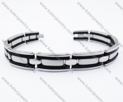 Stainless Steel Rubber Bracelet - KJB190059