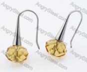 Stainless Steel Stone Earrings - KJE320002