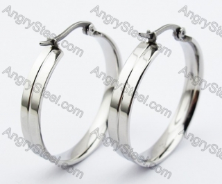 Stainless Steel Cutting Earrings - KJE320031