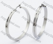 Stainless Steel Cutting Earrings - KJE320034