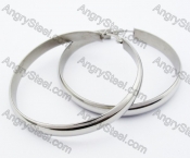 Stainless Steel Cutting Earrings - KJE320036