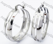 Stainless Steel Cutting Earrings - KJE320045