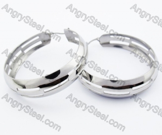 Stainless Steel Cutting Earrings - KJE320046