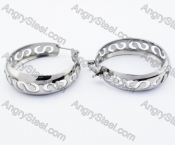 Stainless Steel Cutting Earrings - KJE320050