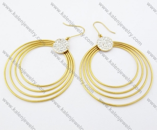 Stainless Steel Line Earrings - KJE050776