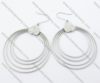 Stainless Steel Line Earrings - KJE050777