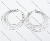 Stainless Steel Line Earrings - KJE050785